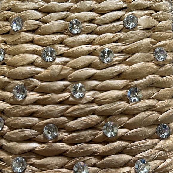 A New Day Tan Woven Tote Bag - Picture 2 of 6